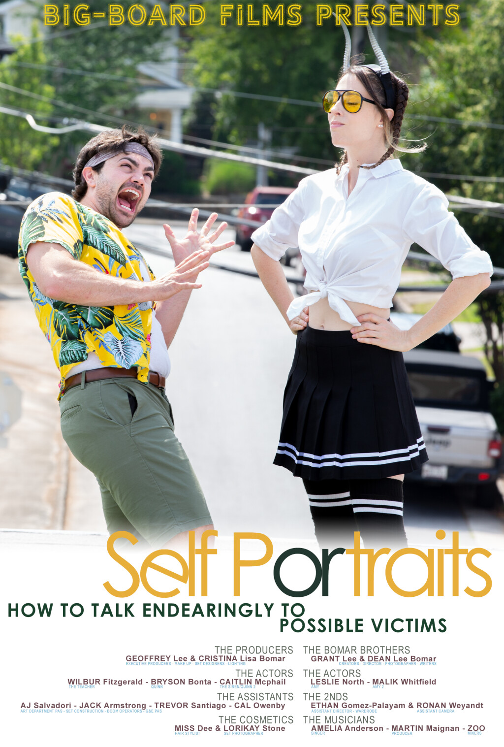 Filmposter for Self Portraits or: How to talk endearingly to possible victims